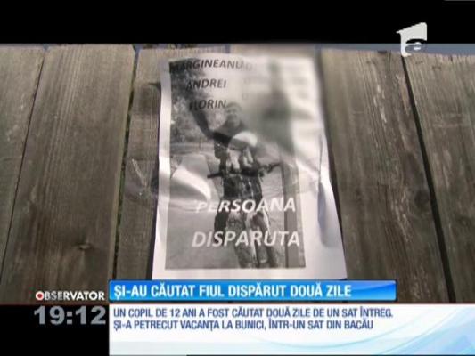 Băiatul de 12 ani din Bacău, dispărut în urmă cu două zile, găsit la 300 de kilometri depărtare