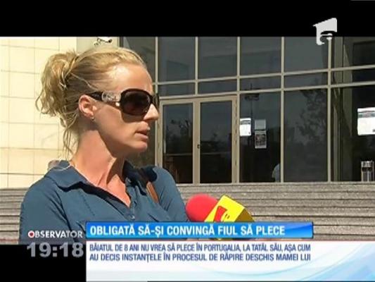 Anamaria Stancu, obligată să-şi convingă fiul să plece la tatăl lui, în Portugalia