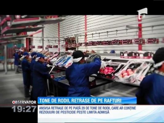 Zeci de tone de rodii importante din Turcia, retrase de pe piaţă