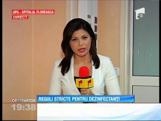 Reguli stricte pentru dezinfectanţii din spitale