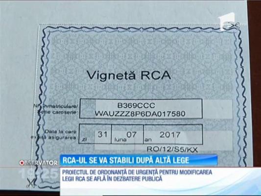 Poliţa RCA va fi plătită în rate