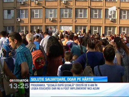 Programul salvator "Şcoală după şcoală" aşteaptă de şase ani să fie pus în aplicare