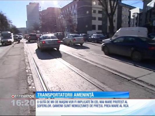 Transportatorii ameninţă că vor bloca ţara peste două zile