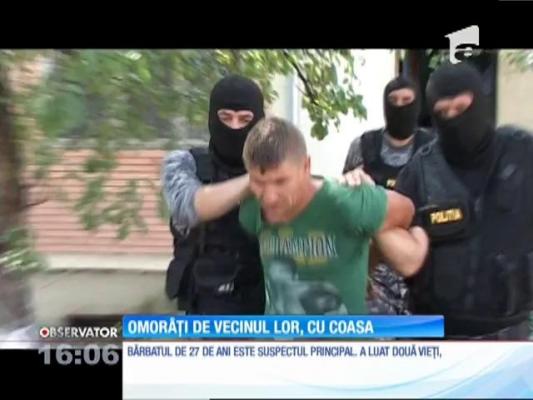 Doi soţi au fost omorâţi de vecinul lor, cu coasa