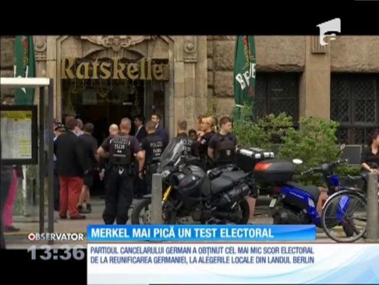 Partidul Angelei Merkel a suferit a doua înfângere electorală la alegerile locale de la Berlin