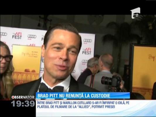 Brad Pitt nu renunță la custodia copiilor