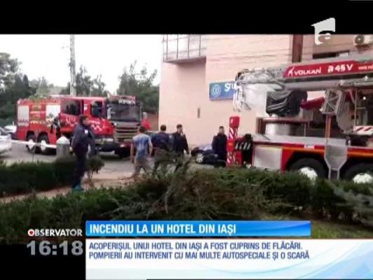 Incendiu la un hotel din Iaşi