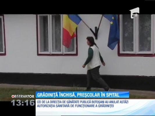 Grădiniţa din judeţul Botoşani unde un copil a căzut într-o fosă septică a fost închisă