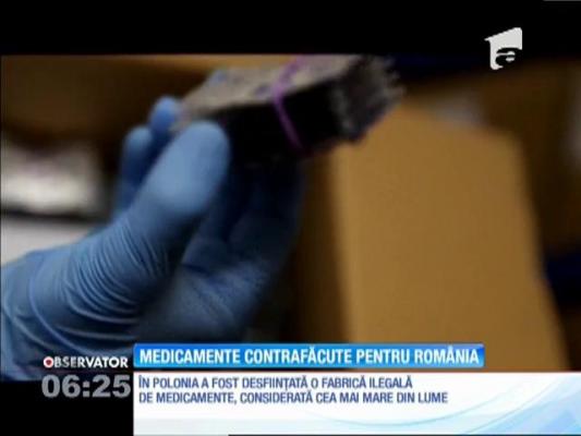 Cea mai mare fabrică de medicamente contrafăcute din lume livra marfă în România