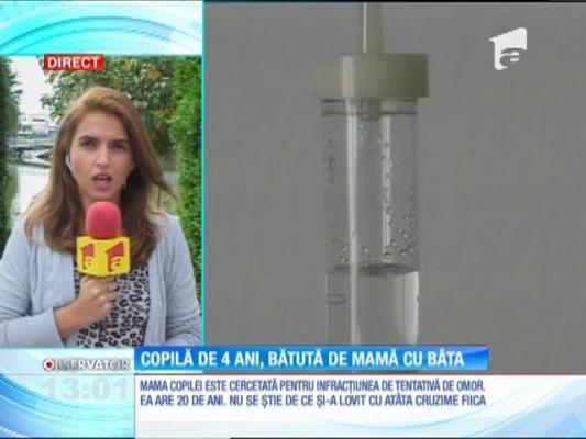 CAZ ÎNFIORĂTOR în Vişeul de Sus, Maramureş. O mamă  şi-a bătut fetiţa de 4 ani cu o bâtă şi cu picioarele