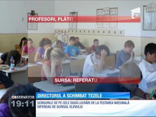 Un elev din doi poate lua 10 la evaluarea naţională. Cu, desigur, complicitatea unei şcoli întregi. O profesoară i-a scris teza, un director i-a înlocuit-o