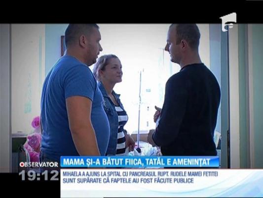 POVESTEA Mihaelei a impresionat o ţară întreagă: A fost bătută crunt de mama ei, iar acum tatăl este ameninţat de rudele soţiei