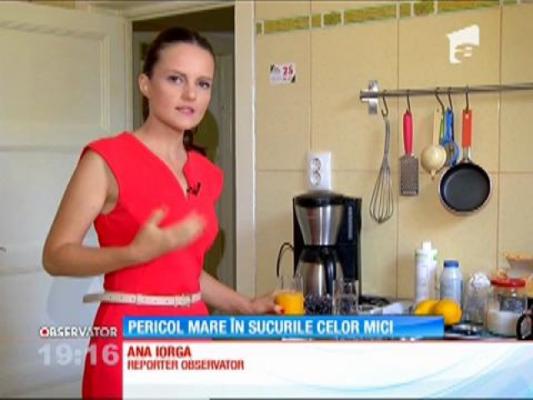 Sucurile create special pentru copii, la fel de nocive ca băuturile răcoritoare obişnuite