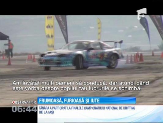 O puştoaică a făcut senzaţie în ultima etapă a Campionatului Naţional de Drifting