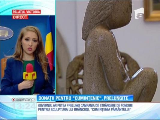 Guvernul ar putea prelungi campania de strângere de fonduri pentru Cuminţenia Pământului