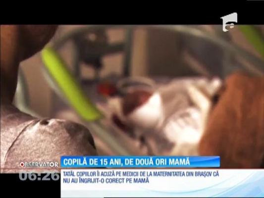 O fată de 15 ani din Braşov a ajuns în stare gravă la spital, după ce a născut pentru a doua oară