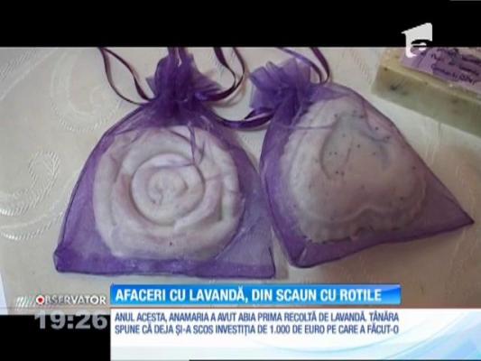 O fostă cântăreaţă face afaceri cu lavandă din scaunul cu rotile