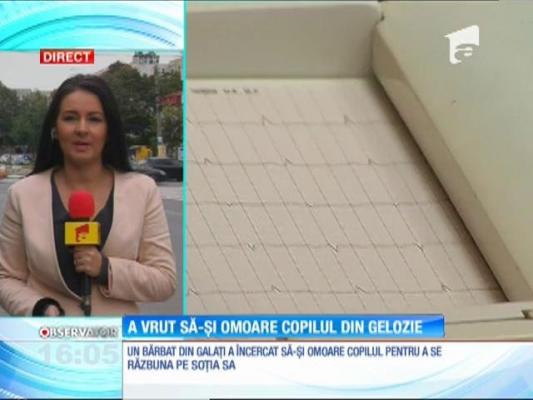 Un tată a vrut să-și omoare copilul din gelozie!