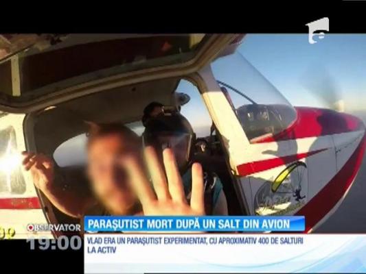 Un tânăr paraşutist a murit după ce a căzut în gol inconştient, de la peste 3.000 de metri!