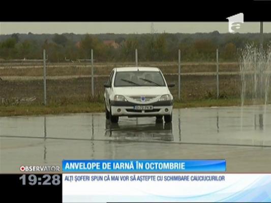 Șoferii trec pe anvelopele de iarnă încă din octombrie