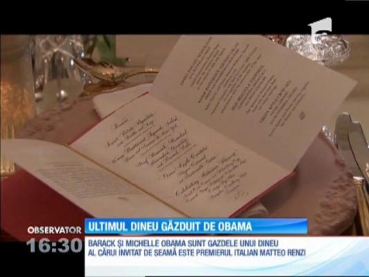 Ultimul dineu găzduit de familia Obama