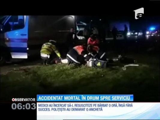 Grăbit să ajungă la locul de muncă, un bărbat din Constanţa a fost lovit mortal de o maşină