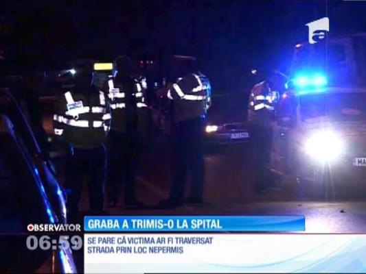 ACCIDENT GRAV în Bucureşti: O femeie a fost spulberată de o maşină în timp ce încerca să traverseze neregulamentar
