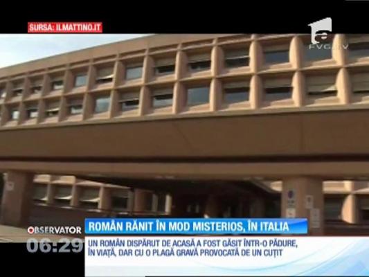 Un român stabilit în Italia a fost găsit rănit într-o pădure, chiar lângă maşina sa