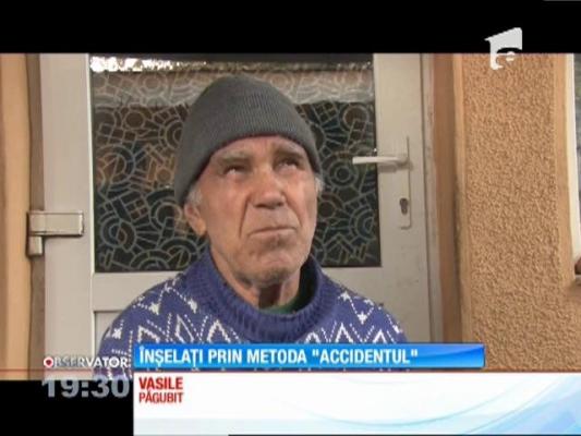 Pensionari înșelați prin metodă ”accidentul”