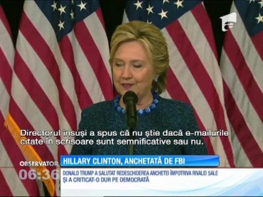 Hillary Clinton, anchetată de FBI!