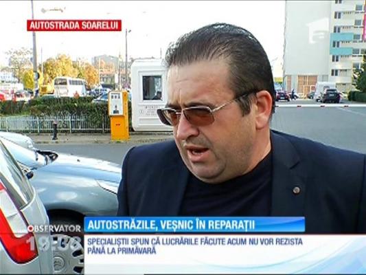 Autostrăzile din România, veşnic în reparaţii