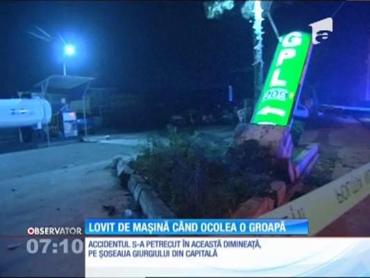 Un bărbat a fost lovit mortal de o maşină, după ce a vrut să ocolească o groapă săpată în trotuar