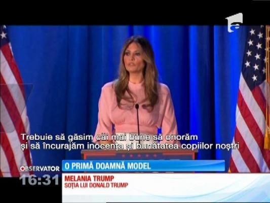 Melania Trump, o primă doamnă model