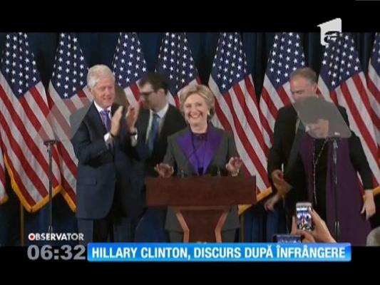 Hillary Clinton, discurs după înfrângerea din alegeri