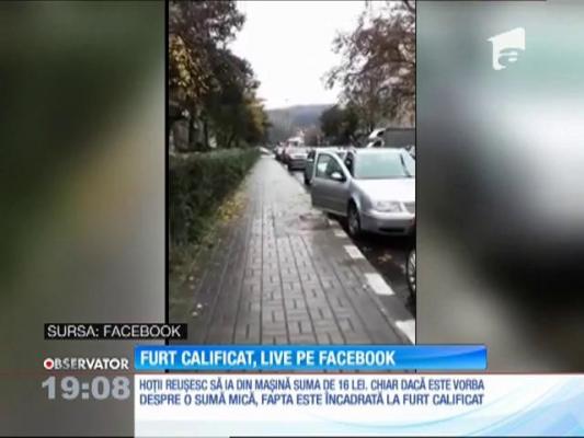 Doi tineri au postat pe Facebook un filmuleț în care fură dintr-o mașină