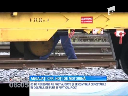Angajații CFR din Târgu Mureș, hoți de motorină