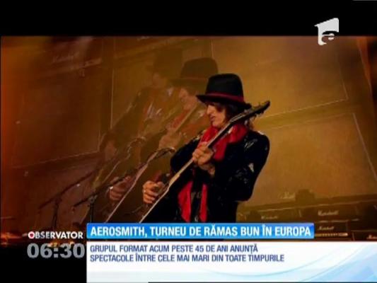 Aerosmith, "turneu de rămas bun" în Europa, în 2017