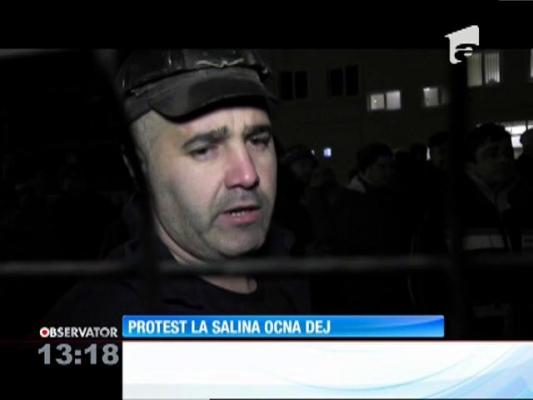 Muncitorii din salina Ocna Dej refuză să intre în subteran