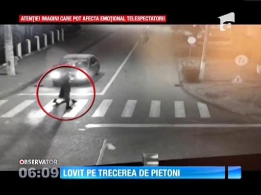 Un  tânăr de 18 ani a fost lovit de o maşină pe trecerea de pietoni