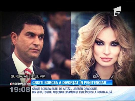 Cristi Borcea este liber! Cristi şi Alina Borcea au divorţat în faţa notarului, la Penitenciarul Poarta Alba