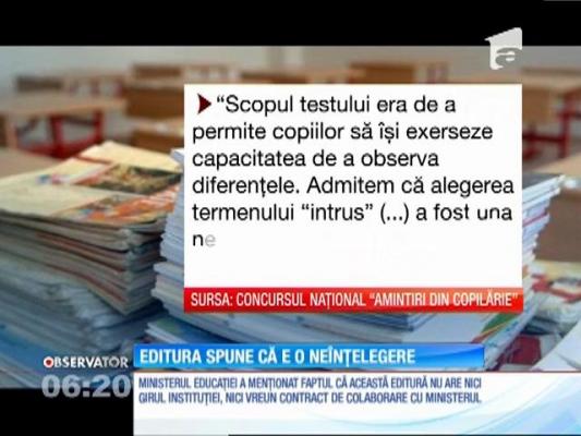 Broşura unui concurs pentru copii de grădiniţă a creat revoltă pe Internet