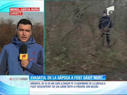Criminalul evadat din Spitalul de Psihiatrie Săpoca, găsit mort
