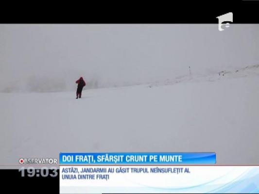 Tragedie în munţii Făgăraş. La o săptămână după ce doi fraţi cu experienţă în ascensiuni au urcat pe munte şi au dispărut, unul dintre ei a fost găsit mort