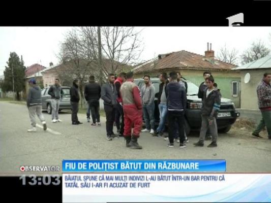 Răzbunare în stil mafiot. Fiul unui poliţist, bătut crunt de romi