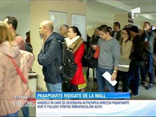 Cozile de la permise auto mută paşapoartele la mall