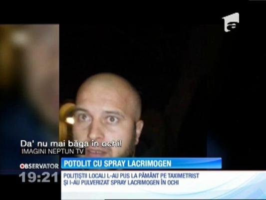 Taximetrist calmat cu spray lacrimogen!