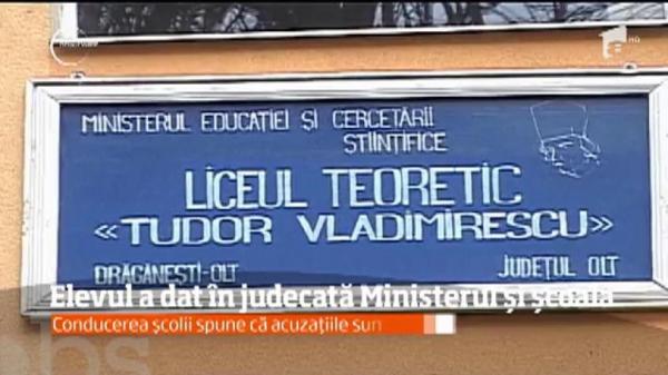 Supărat pe minister şi pe şcoală! Un elev din Olt a dat în judecată fostul liceu, nemulţumit de comportamentul foştilor dascăli