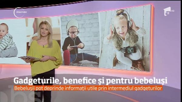Bebeluşii pot deprinde informaţii utile prin intermediul gadgeturilor