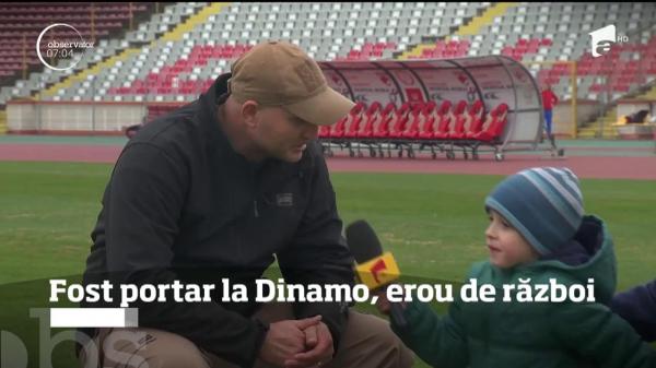 Răzvan Olteanu, fostul portar de la Dinamo, erou de război