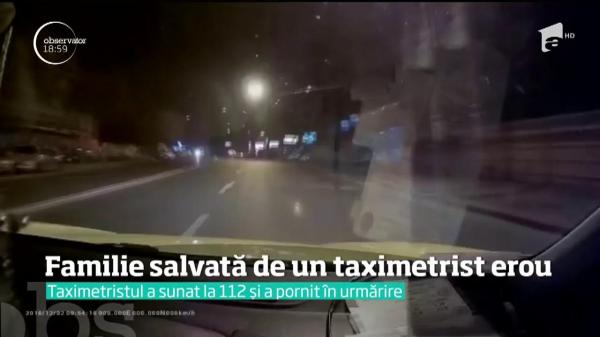 Familie salvată de un taximetrist erou. Scene incredibile în Bucureşti (VIDEO)